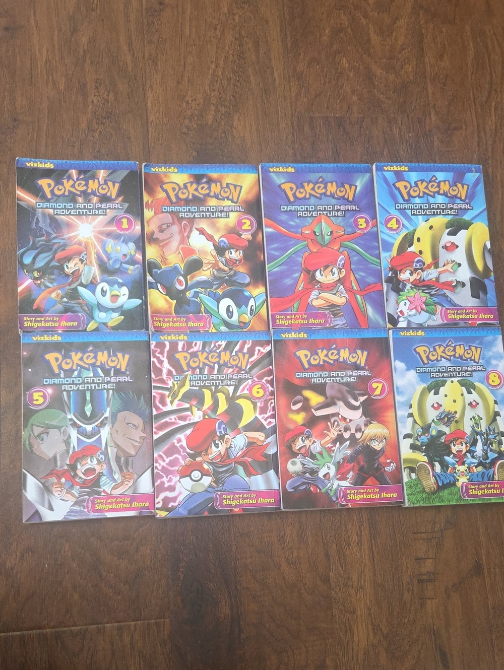 Pokemon Diamond And Pearl Books Full Set Volumes 1-8